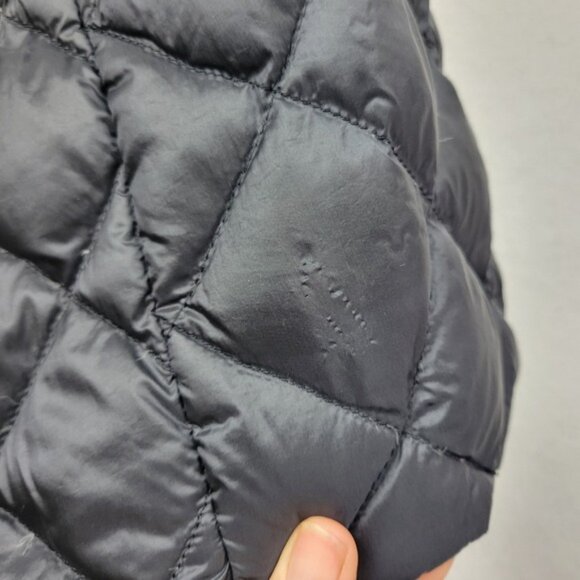 Uniqlo Diamond Quilted Down Coat Women L Long Jacket Lightweight Packable - Picture 11 of 14